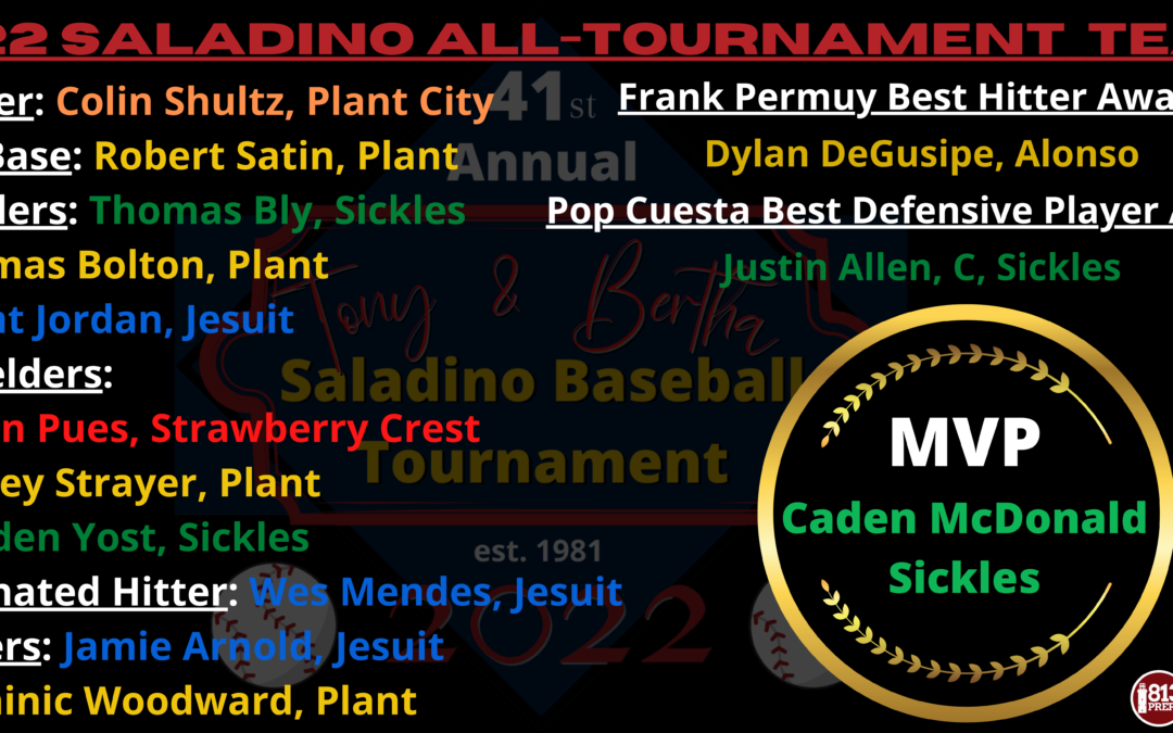 2022 Saladino All-Tournament Baseball Team