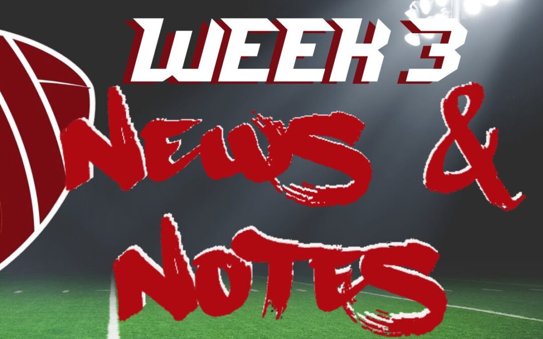 813Preps Football Notebook for Week 3