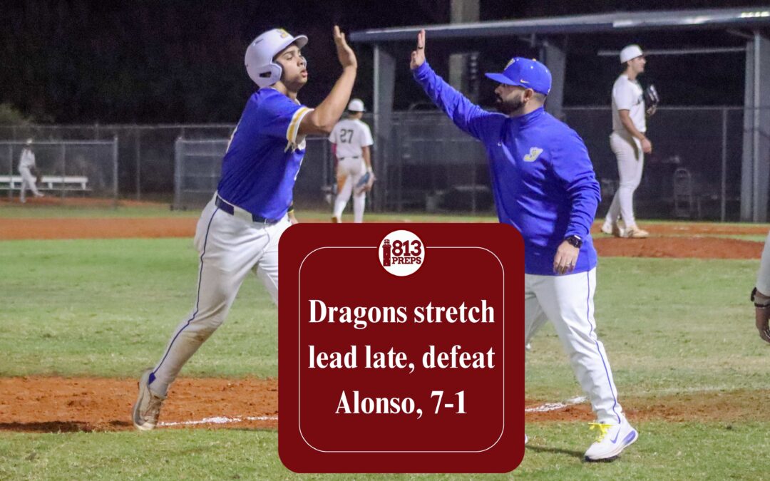 Dragons stretch lead late, defeat Alonso, 7-1