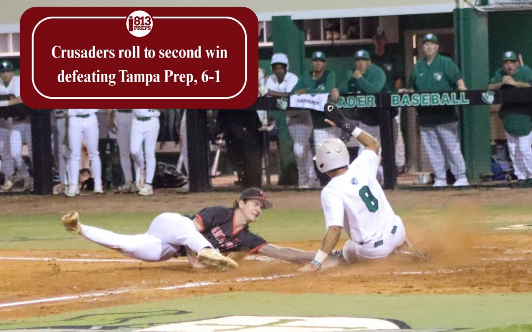 Crusaders roll to second win defeating Tampa Prep, 6-1