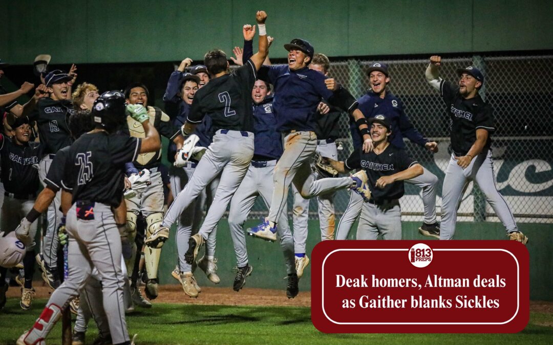 Deak homers, Altman deals as Gaither blanks Sickles