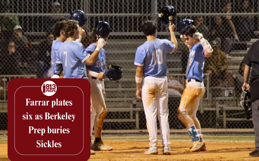 Farrar plates six as Berkeley Prep buries Sickles
