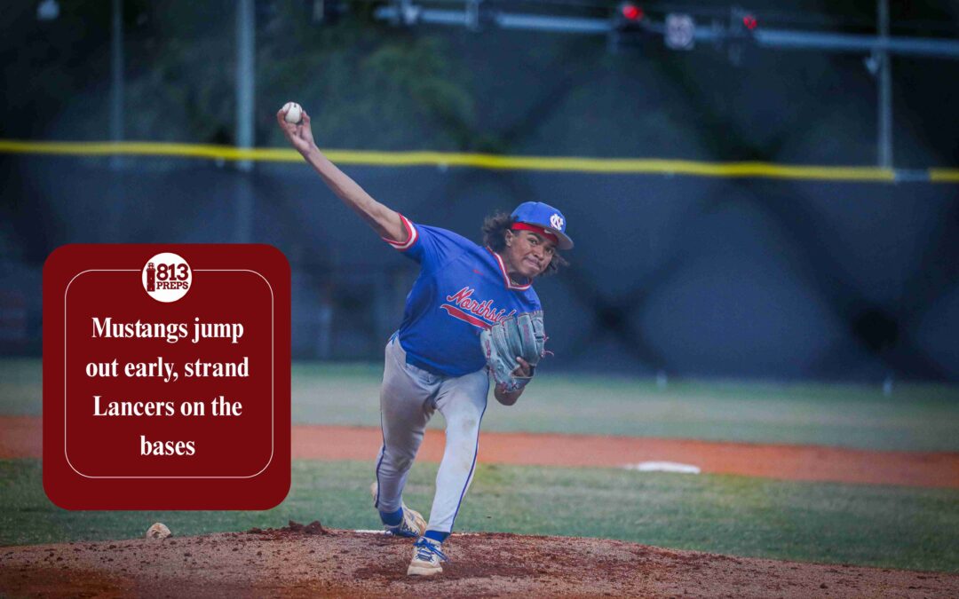 Mustangs jump out early, strand Lancers on the bases