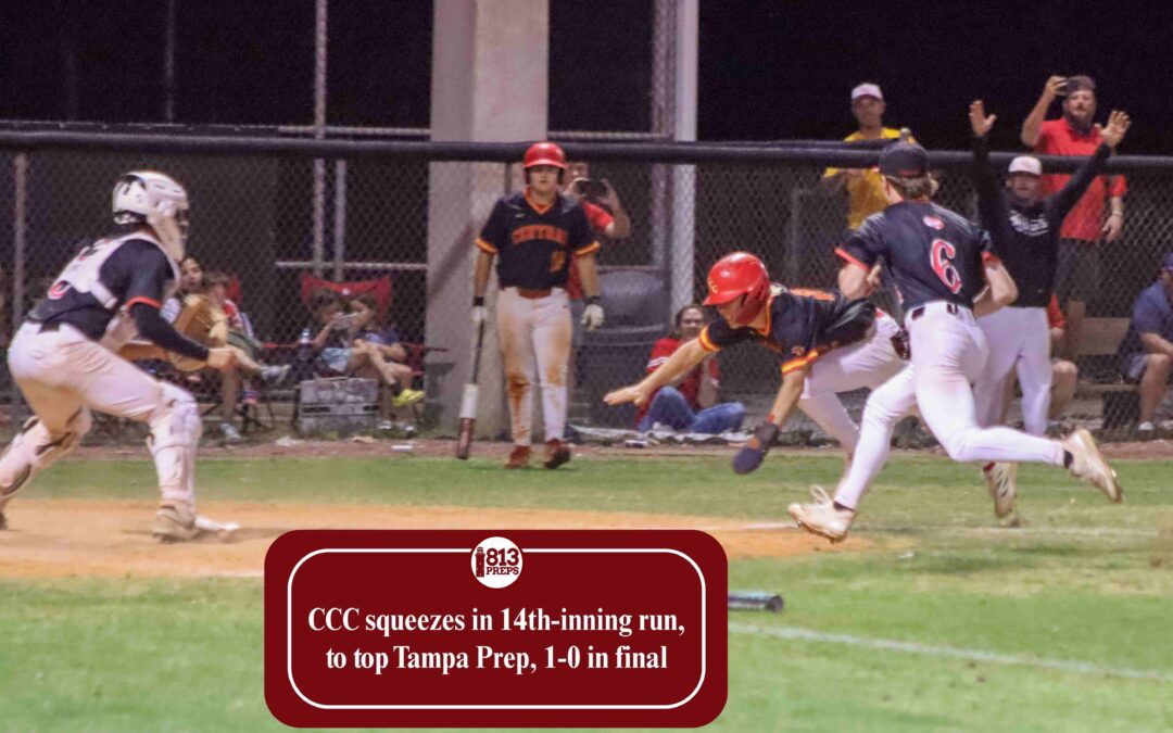 CCC squeezes in 14th-inning run to top Tampa Prep, 1-0 in final